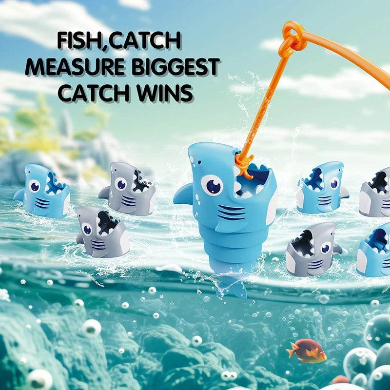 Fishing Toy Set, Retractable Fish, Family Party Fishing Game, Birthday Party Game Toys for Boys and Girls