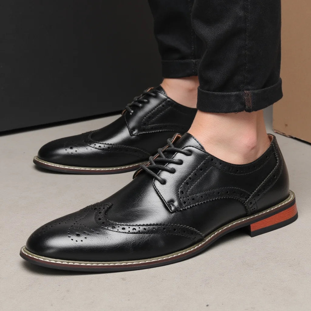 Mens Dress Shoes Stylish Gentleman'S Comfortable Business Wedding Shoes