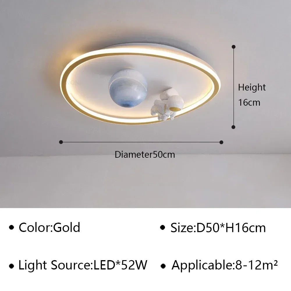 LED moon Astronaut Light Fantastic Eye Care living room bedroom girl lamp  Princess light