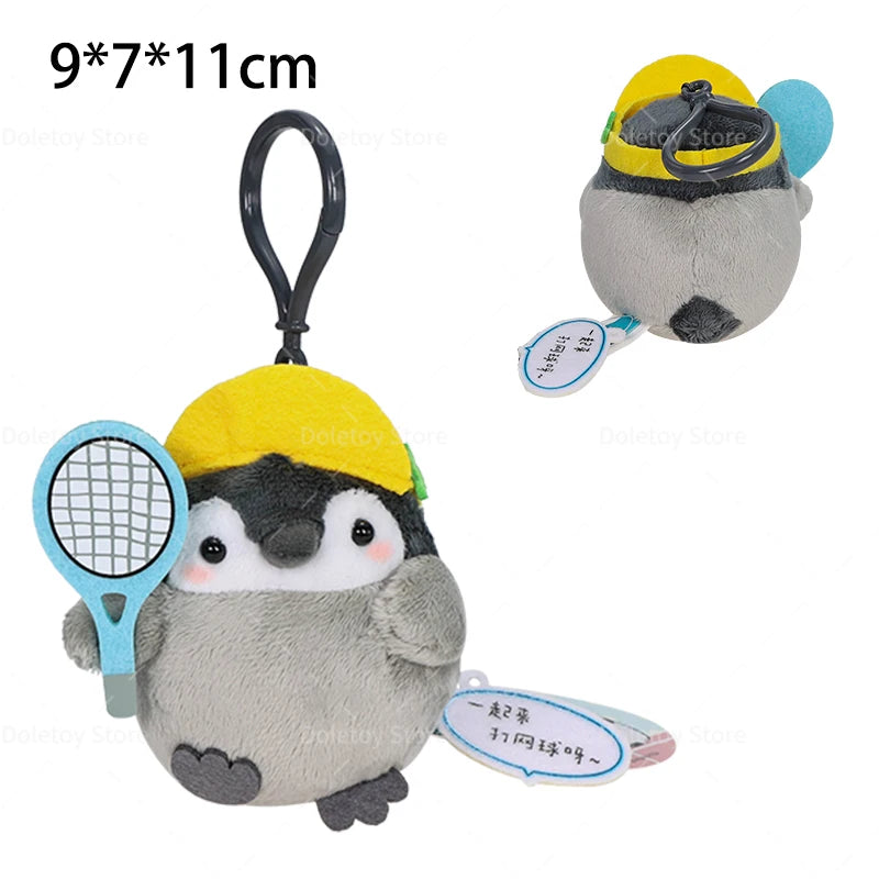 22 Styles Cute Penguin Plush Key Ring Tourist Hat Penguin Keychain For Girls Gifts Creative School Bag Keychain