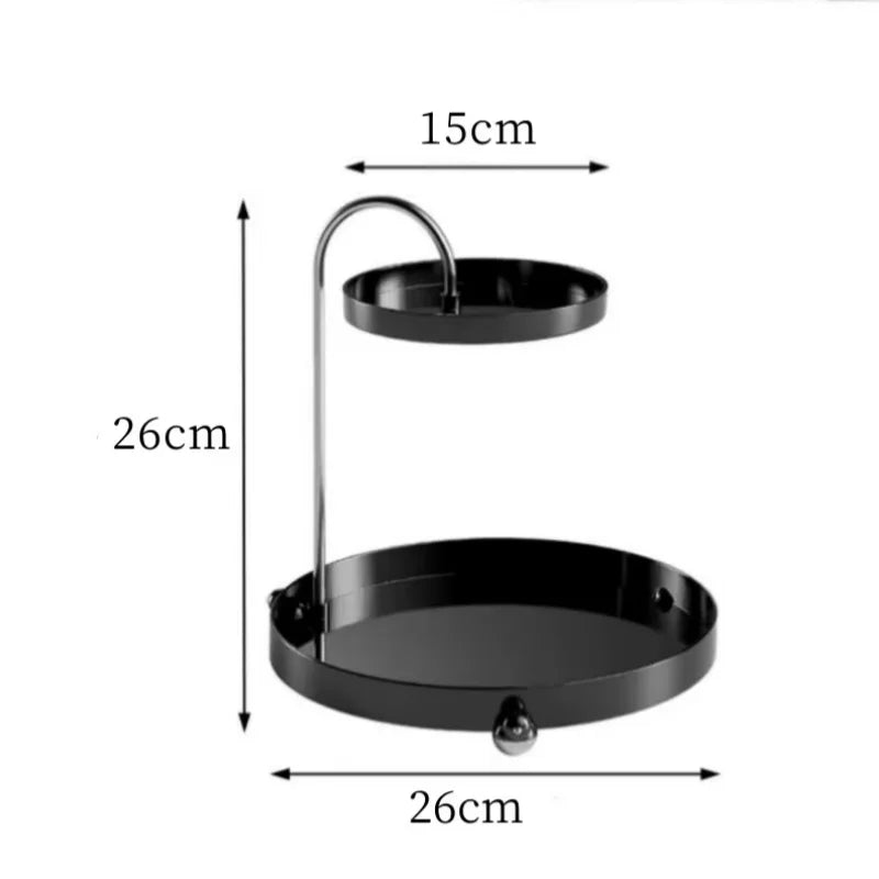 Makeup Organizer Tray Cosmetic Jewelry Lipstick Skincare Storage Shelf Perfume Watches Glasses Keys Rack Home Bathroom Holder