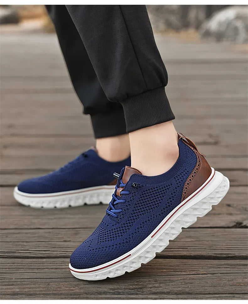 Men Sneakers New Men Mesh Casual Shoes Fashion Lightweight Breathable Soft Soled Shoes Summer Outdoor Sports Fitness Large Size