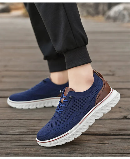 Men Sneakers New Men Mesh Casual Shoes Fashion Lightweight Breathable Soft Soled Shoes Summer Outdoor Sports Fitness Large Size