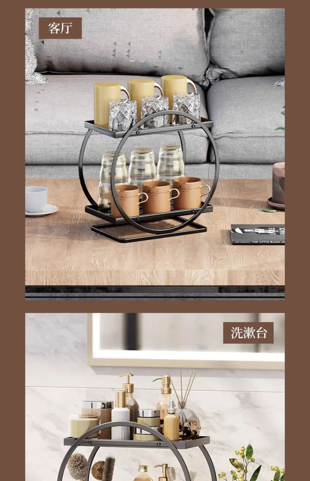 Large Capacity Makeup Organizer Cosmetics Storage Holder Home Skincare Products Dresser Bathroom Desktop Vanity Rack Shelf