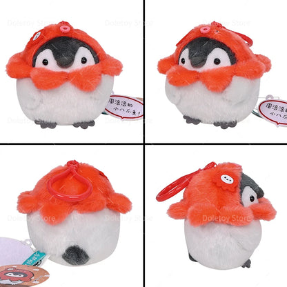 22 Styles Cute Penguin Plush Key Ring Tourist Hat Penguin Keychain For Girls Gifts Creative School Bag Keychain