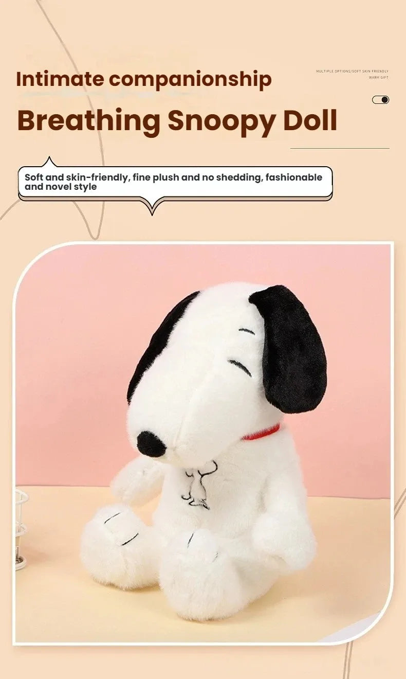 In stock 2026 new luminous breathing Snoopy plush toy baby sleep assistance exquisite soothing doll children's bedtime gift