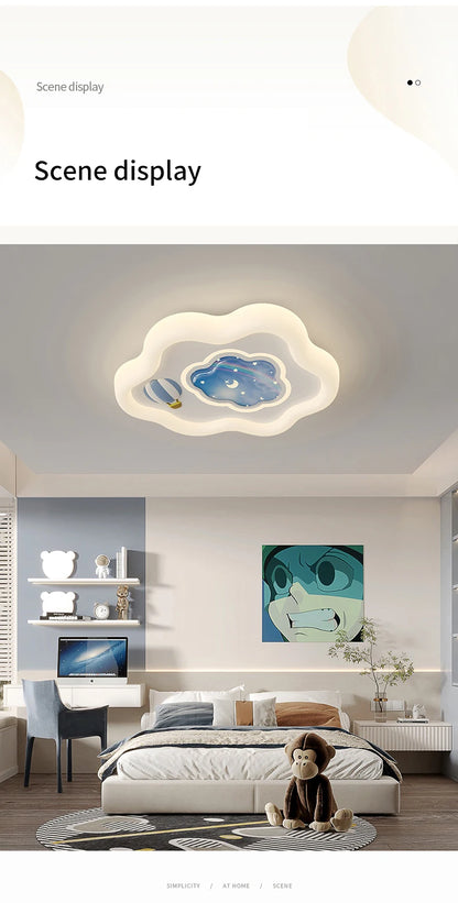 New Design Cloud Ceiling Light Led Chandelier for Children Bedroom Living Room Dining Room Learning Creative Decorative Lighting