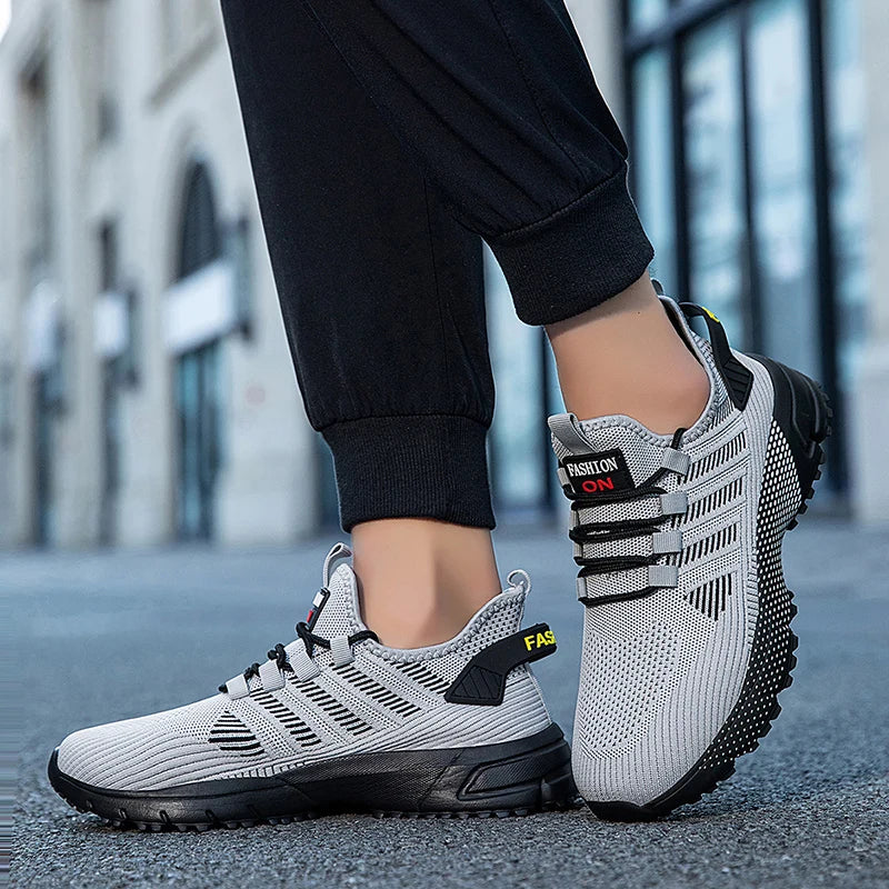 Men's Sneakers Running Shoes for Men Lightweight High Quality Mens Shoes Casual Sneaker Lace-Up Summer Sports Tennis Shoe