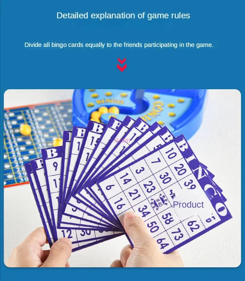 Family Party Game Table Toy Simulation Bingo Lottery Machine Set Draw Lottery Board Game Parent-child Fun Interactive Toys