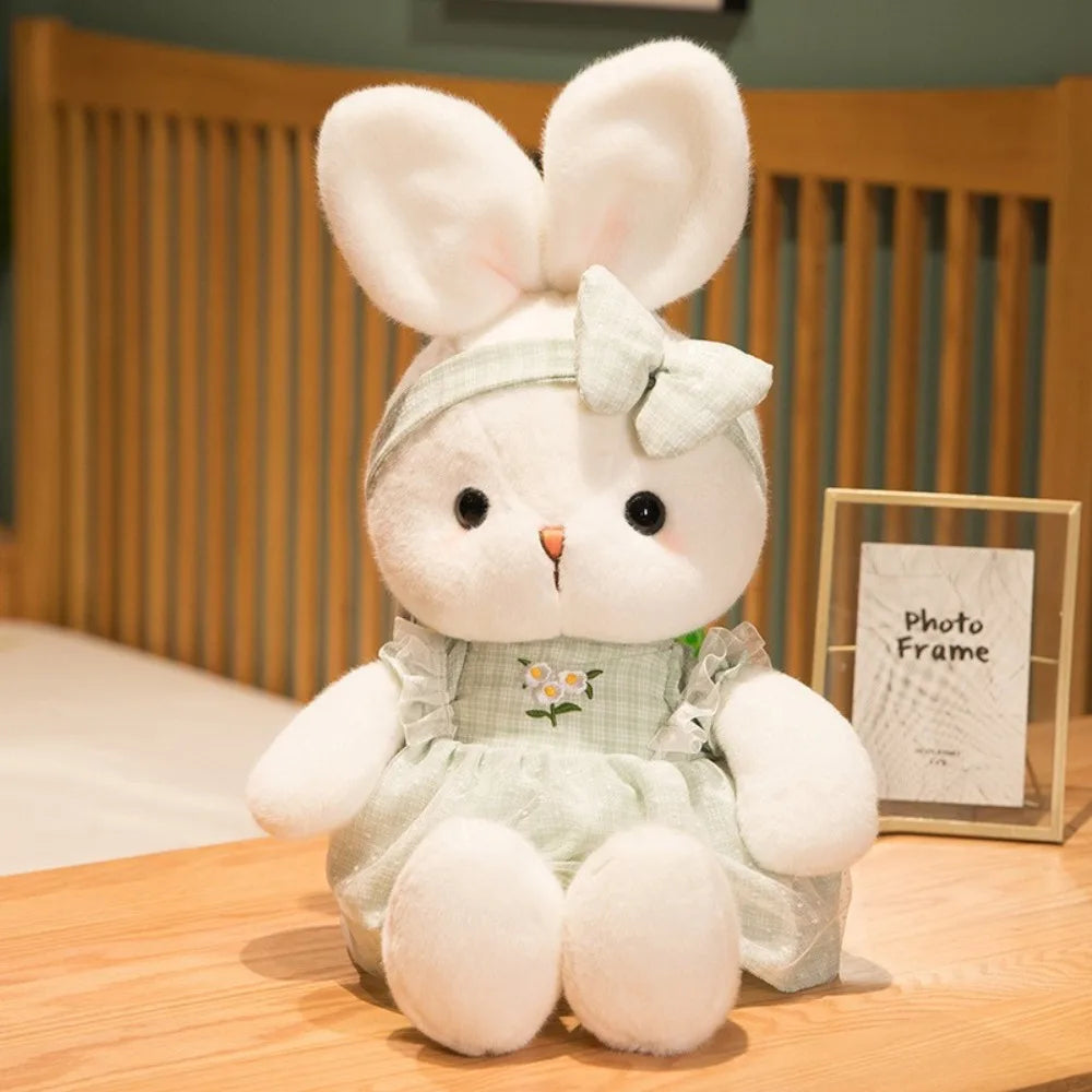 Kawaii Long Ears Plush Rabbit Doll Appeasement Doll 30cm Stuffed Animal Bunny Skirt Bunny Toy Kids