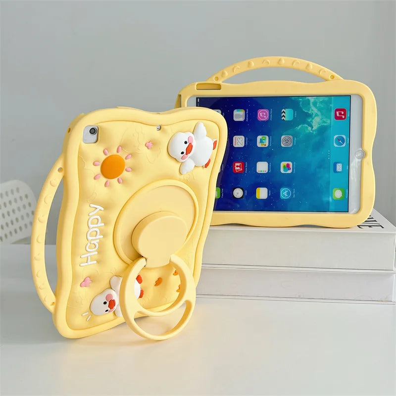 Case for Samsung Galaxy Tab A9 Plus S9 FE S8 S7 11 inch A8 10.5 A7 S6 Lite 10.4 A 10.1 8.0 T290 Kids Cartoon Tablet Stand Cover