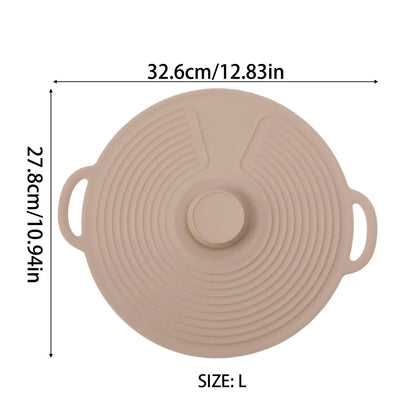 Food Grade Silicone Fresh-keeping Cover Circular Seal Spill-proof Lid Multi-functional High Temperature Resistance and Pot Cover