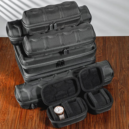 Watch Box Organizer For Men or Women Watch Travel Case Portable Storage Watch Display Holder for Wristwatches and Smart Watches