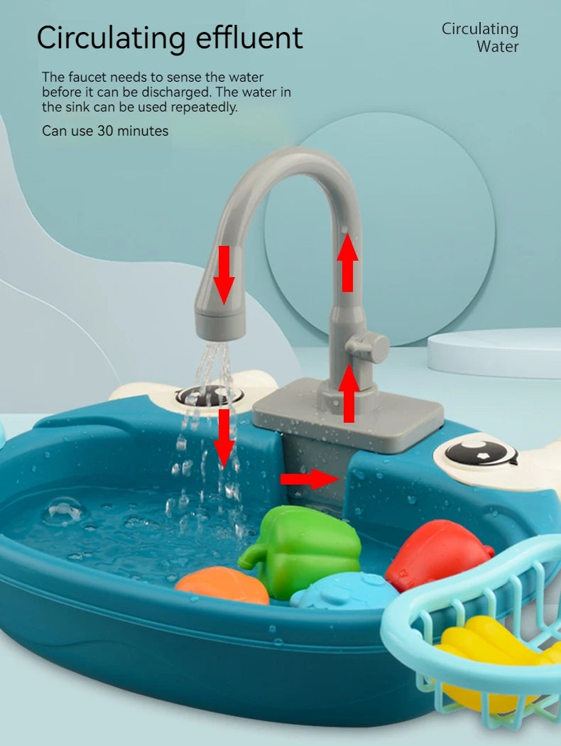 √Choice Play House Toys Pretend Play Children's Kitchen Wash Basin Sink Kids Kitchen Set Toy For Boys Girls Kids Gifts