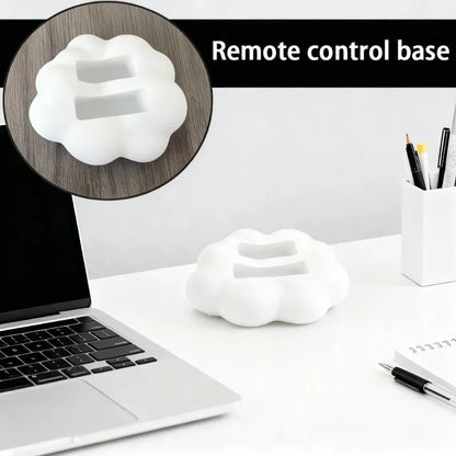 Cute 3D Cloud-Shaped Remote Control Holder - Desktop Home Storage Organizer Stand for TV/Air Conditioner Remotes, Phones Gadgets