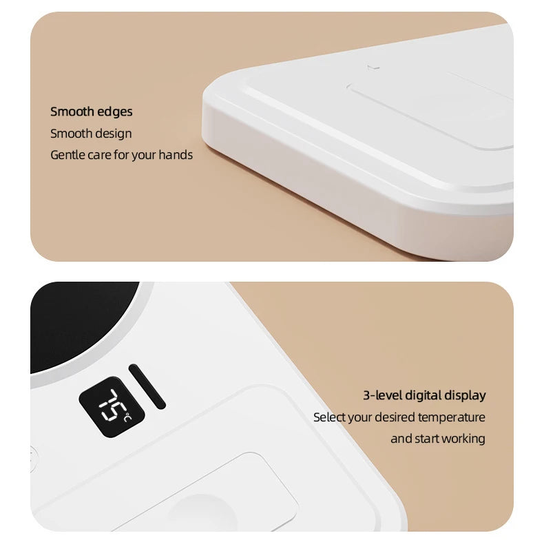 2 in 1 Coffee Mug Warmer Wireless Charger Multi-functional Cup Heating Pad 3 Gear Temperature Warmer Coaster For Milk Tea Water
