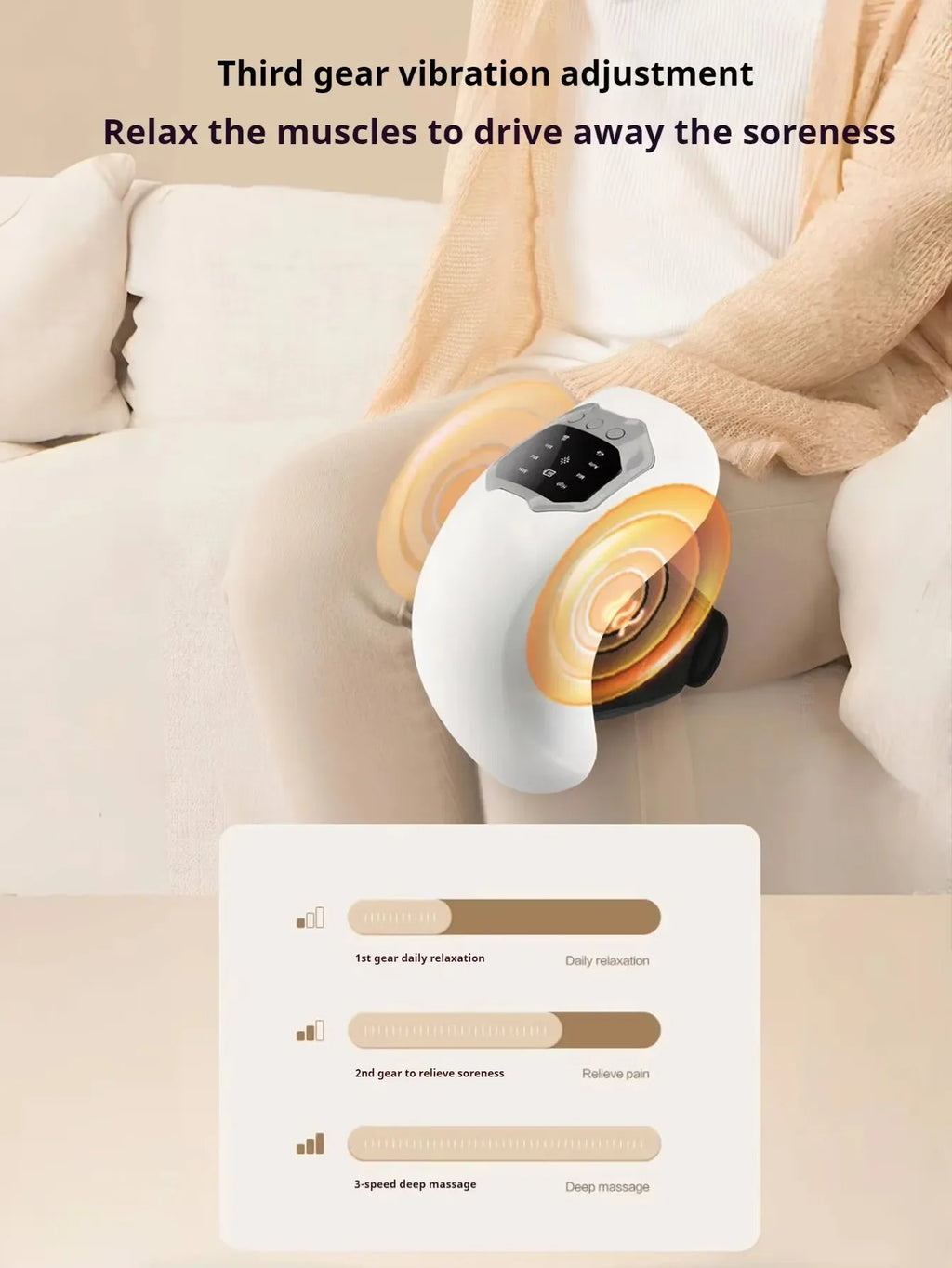 Smart Knee Massager Hot Compress Knee Relaxing Massager Infrared Heat and Vibration Knee Pain Relief Elbow Shoulder Massagers