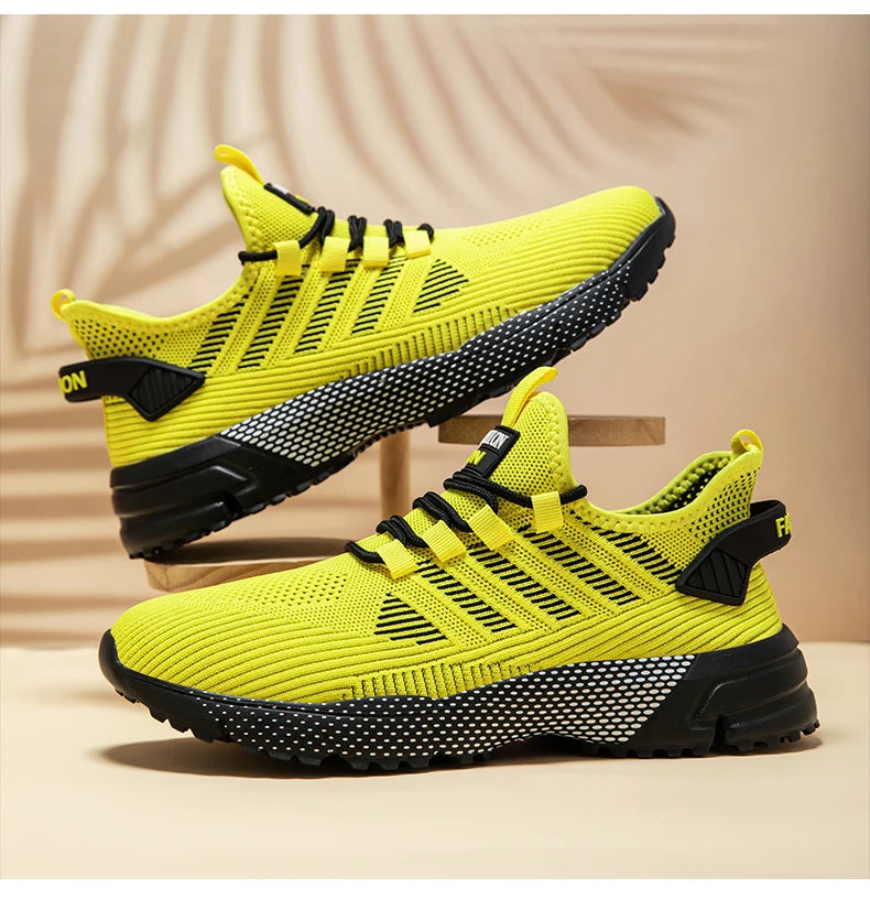 Men's Sneakers Running Shoes for Men Lightweight High Quality Mens Shoes Casual Sneaker Lace-Up Summer Sports Tennis Shoe