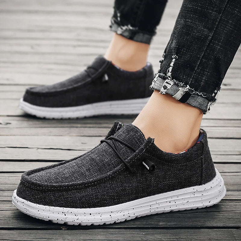 Mens Walking Shoes Breathable Mesh Ultra Light Sports Leisure Shoes No Lace Up Design Suitable Daily Walking Jogging Shoes