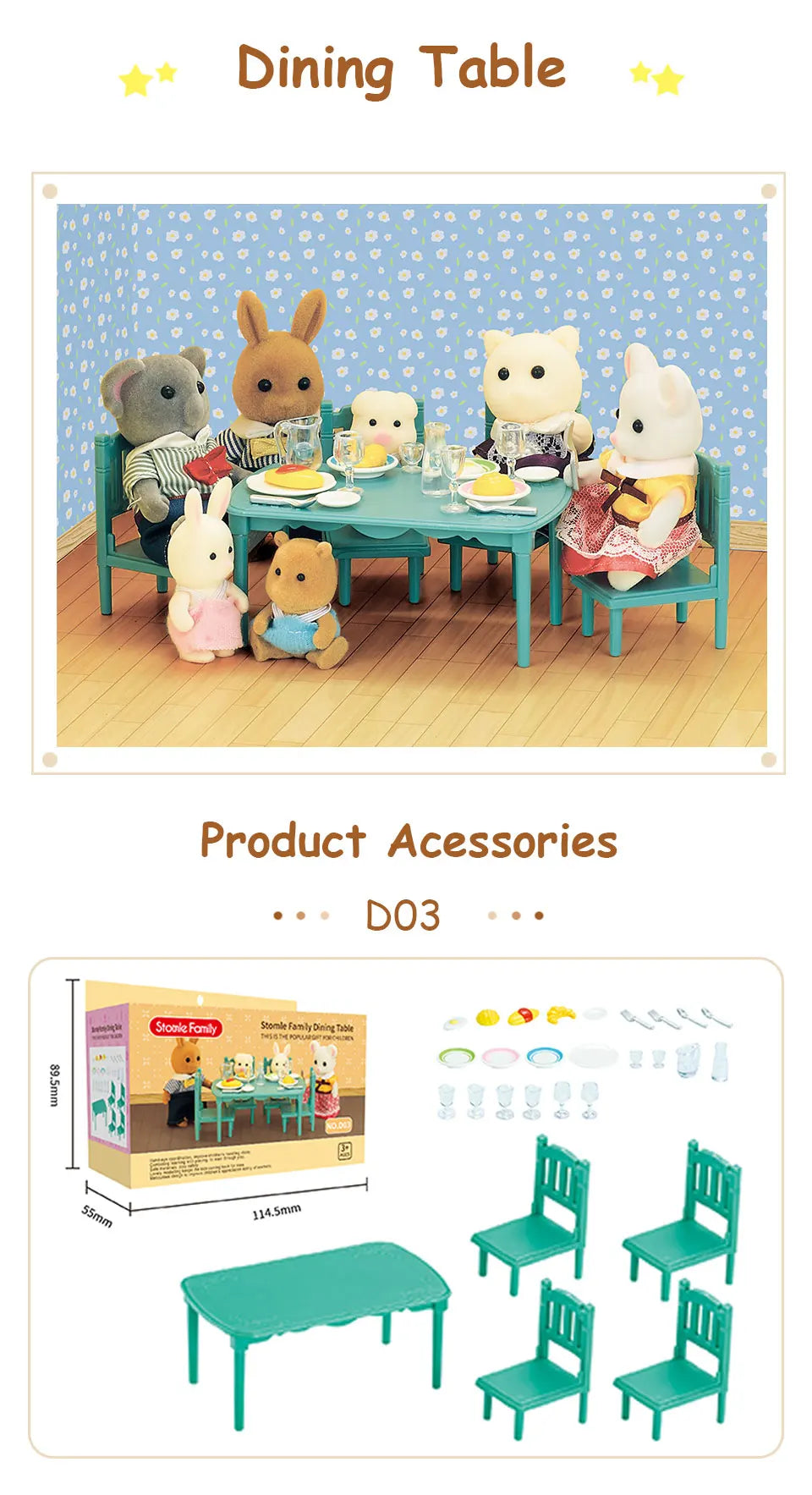 Toys Doll 1:12 Forest Family Montessori Kitchen Compatible Miniature Dollhouse Kitchen Accessories Furniture Pretend Play Gifts