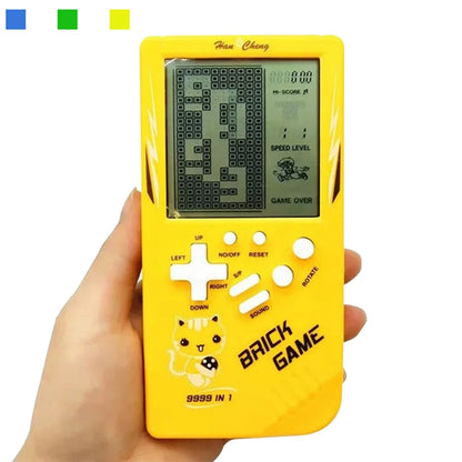 Classic Handheld Game Machine Brick Game Kids Games Machine Toy With Game Music Playback