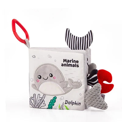 Baby Cloth Book Toys Animals Soft Learning Educational Toys For Babies Development montessori Sensory Books Baby Toys 0 12 Month