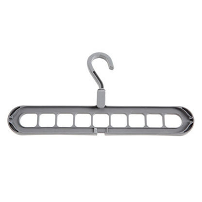 Clothes Hanger Nine Hole Wardrobe Organizer Space Saving Home Household Multi-Functional Drying Rack Plastic Storage