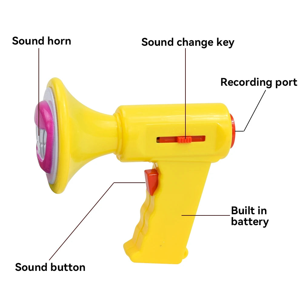 Children's Voice Changing Speaker With 6 Different Sound Effects For Role-Playing, Handheld Speaker, Amplifier, Prank Toy