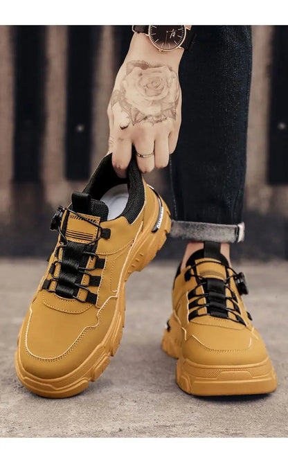 Summer Mens Casual Shoes Leather Men's Sneakers Comfortable Soft