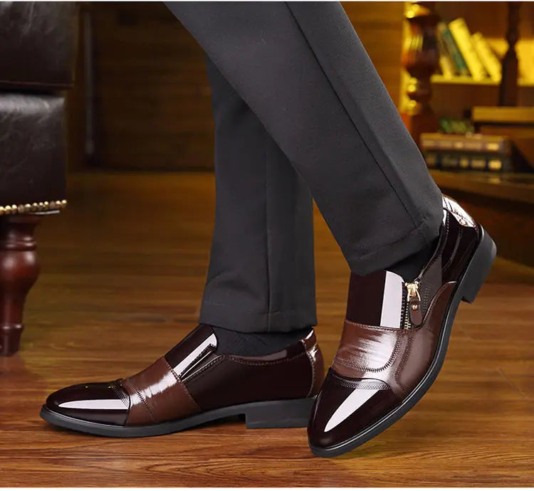 Shoes for Men Shoes Leather Shoes Business Dress Shoes All-Match Casual Shock-Absorbing Wear-Resistant Footwear Chaussure Homme