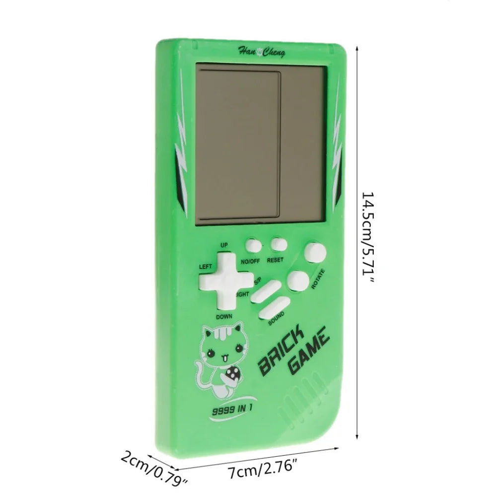 Classic Handheld Game Machine Brick Game Kids Games Machine Toy With Game Music Playback