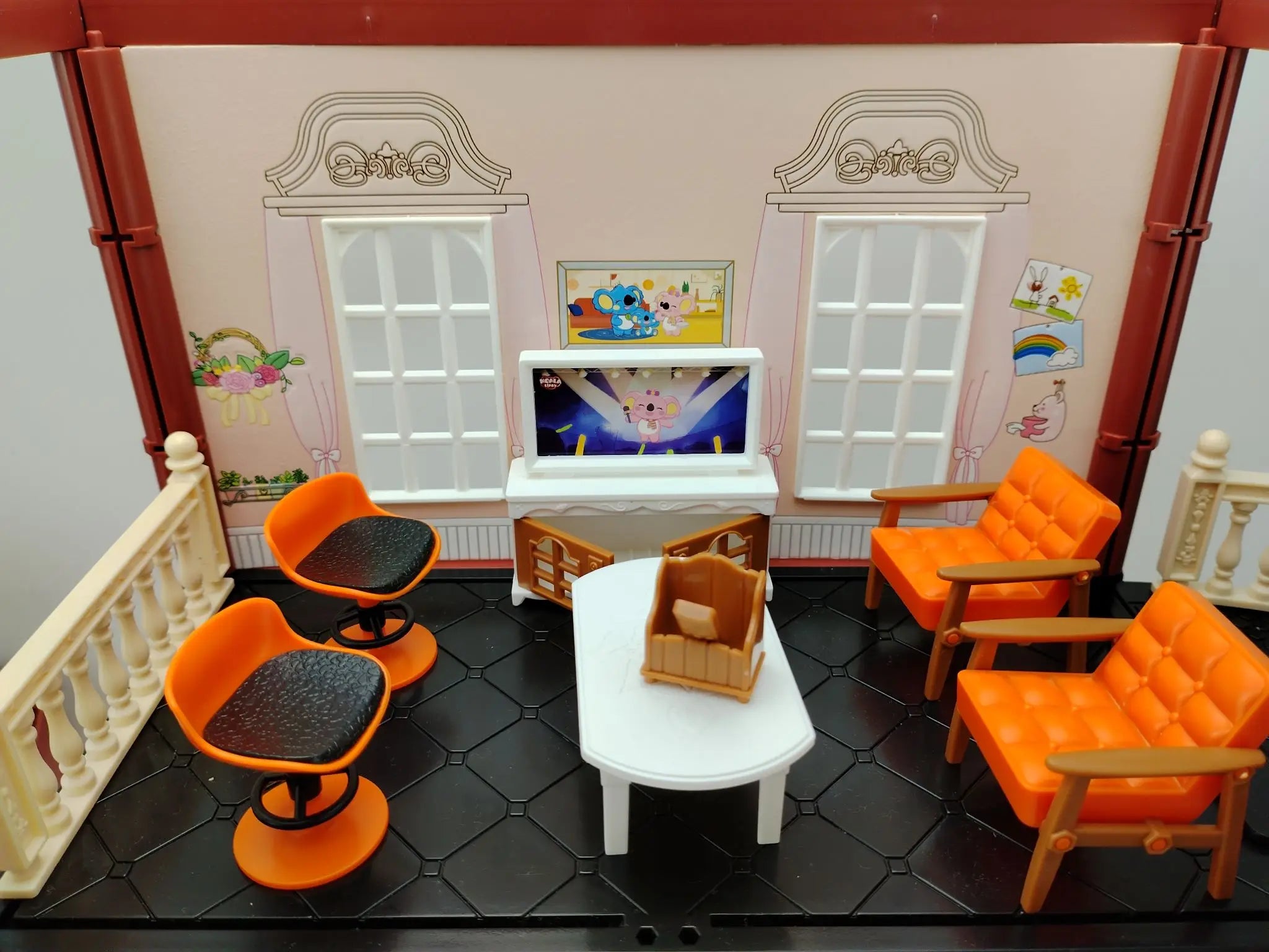 Mini supermarket shopping games dollhouse furniture accessories Intellectual education toys for kid family interaction toys