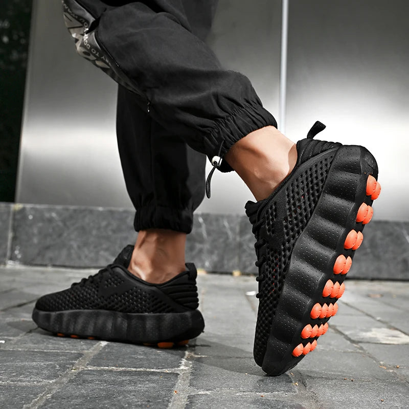 Brand Men Casual Shoes Thick Sole Soft Fashion Sneakers Summer Breathable Male Walking Shoes
