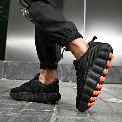 Brand Men Casual Shoes Thick Sole Soft Fashion Sneakers Summer Breathable Male Walking Shoes