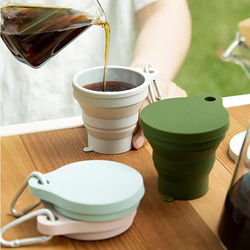 Folding Water Cup Heat-resistant Travel Portable Mouthwash Cup Hotel Toiletries Set Compressed Cup