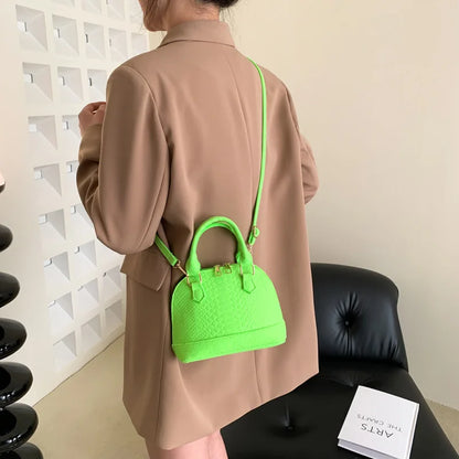 Women's Large Crossbody  Retro Felt Handbag with Makeup Organizer Solid-Color Casual Purse for Everyday Use Travel Shoulder Bag
