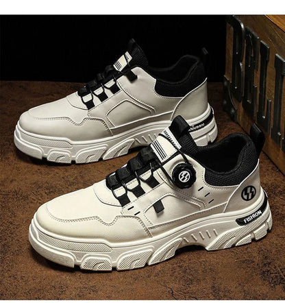 Summer Mens Casual Shoes Leather Men's Sneakers Comfortable Soft