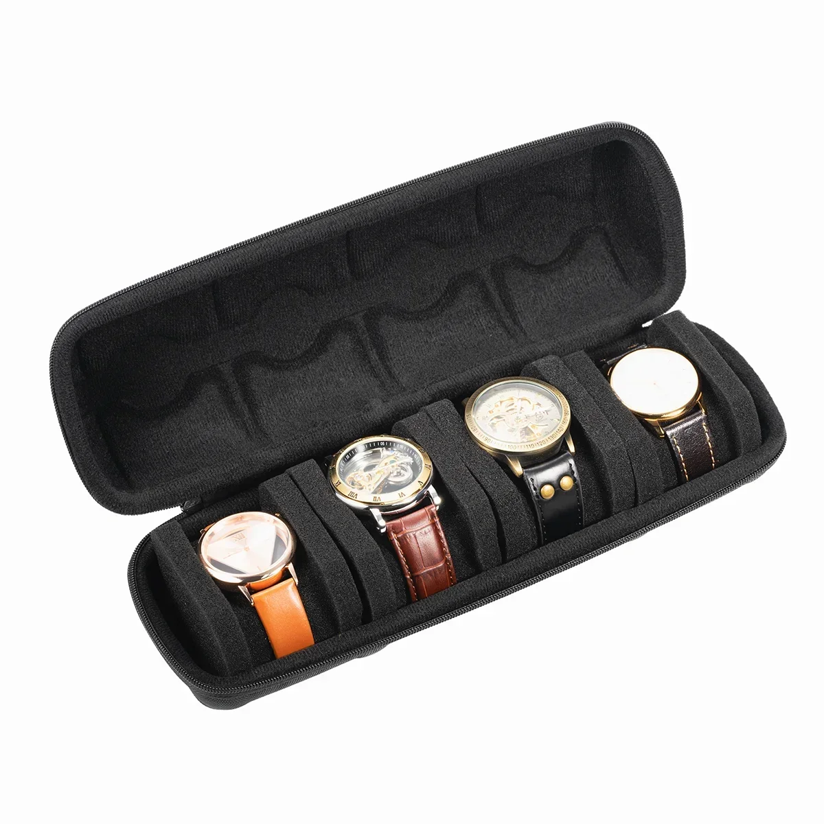 Watch Box Organizer For Men or Women Watch Travel Case Portable Storage Watch Display Holder for Wristwatches and Smart Watches