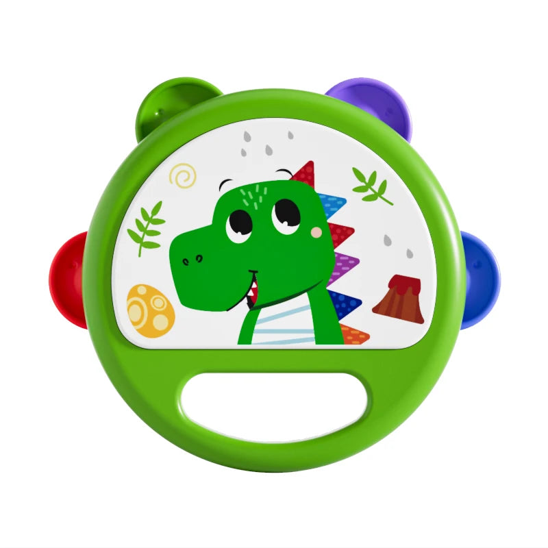 Baby Hand Drum Toys Montessori Musical Instruments Tambourine for Toddlers 1-3 Early Learning Percussion Music Toy
