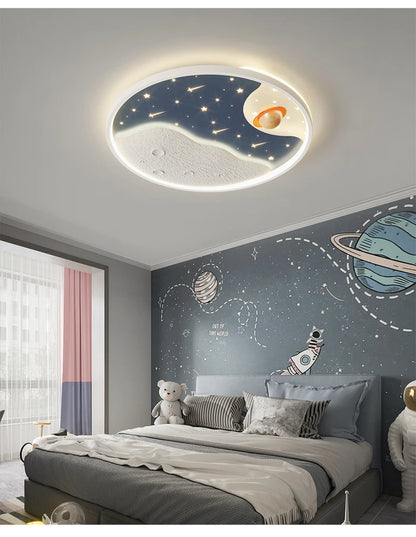 LED moon Astronaut Light Fantastic Eye Care living room bedroom girl lamp  Princess light