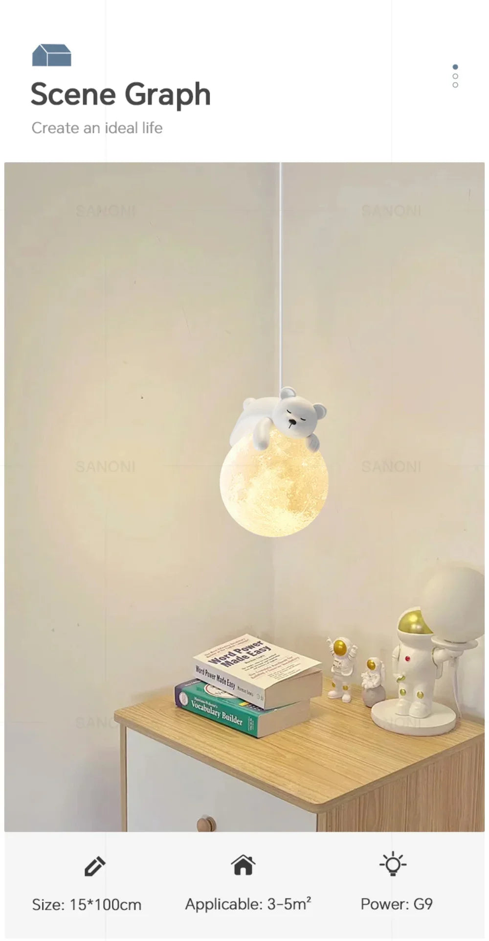 Nordic Little Bear LED Pendant Lamp Cute Rabbit For Hanging Lamp Dining Room Child Bedroom Bedside Chandelier Home Decor Fixture