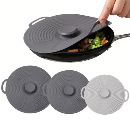 Food Grade Silicone Fresh-keeping Cover Circular Seal Spill-proof Lid Multi-functional High Temperature Resistance and Pot Cover