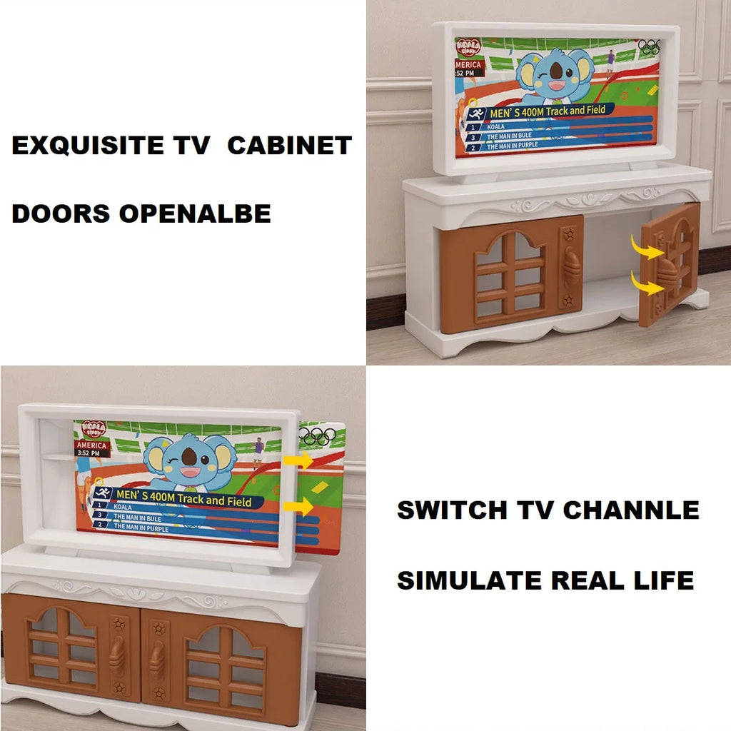 Mini supermarket shopping games dollhouse furniture accessories Intellectual education toys for kid family interaction toys