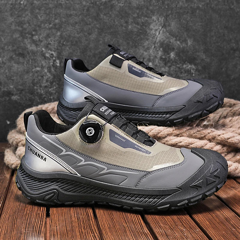 2026 new men's shoes work sports shoes fashionable casual shoes comfortable multi-functional low top shoes outdoor hiking shoes
