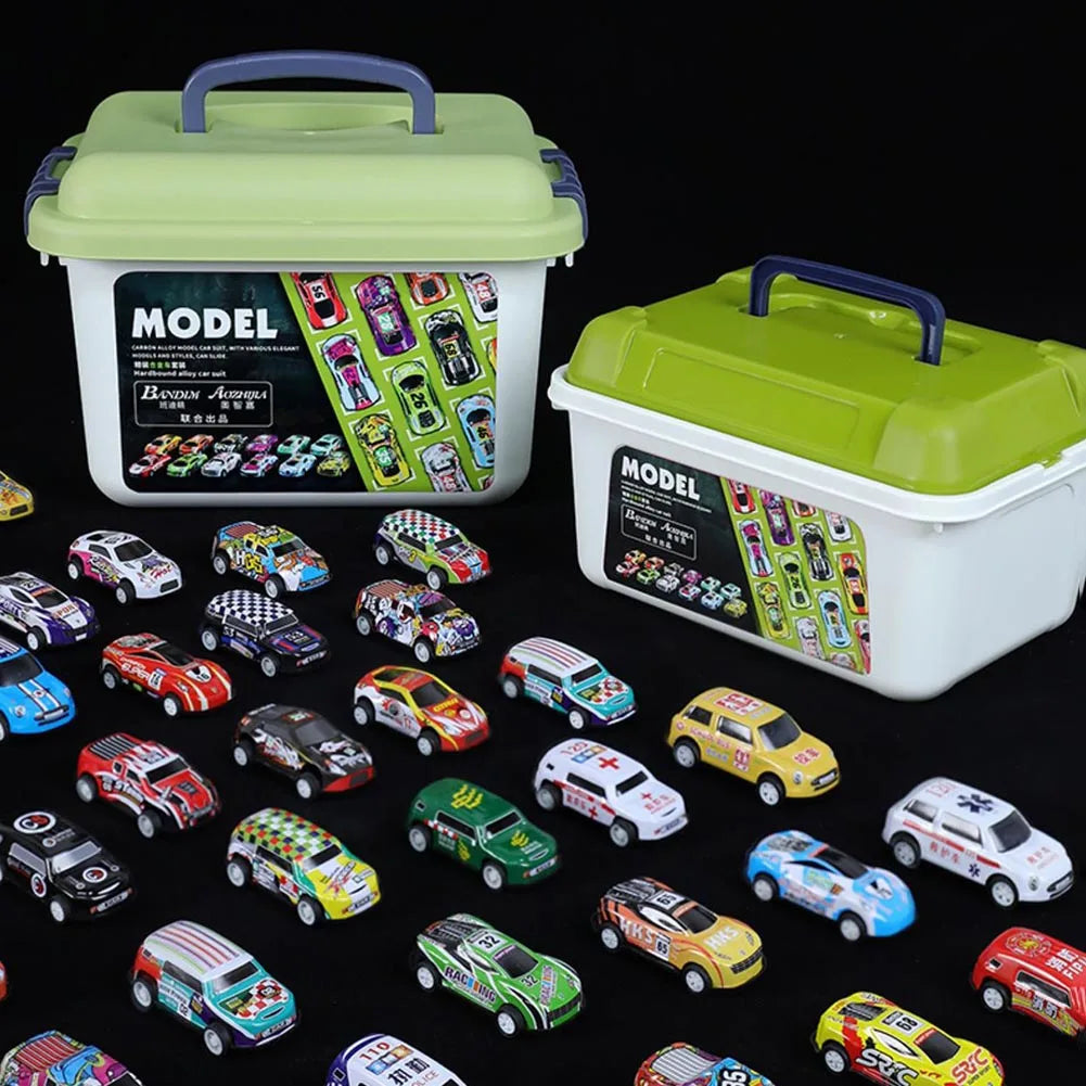 Toy Car Alloy Car Children Boy Baby Pull Back Car Gift Educational Set Mini Model Diecast Cars Kit Toys for Boys Birthday Gifts