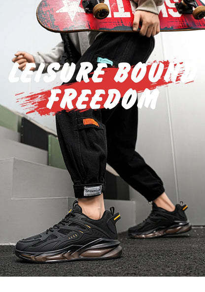 Men Shoes 2026 Casual Walk Air Cushion Marathon Breathable Lightweight Women's Comfortable Athletic Nonskid Sneakers