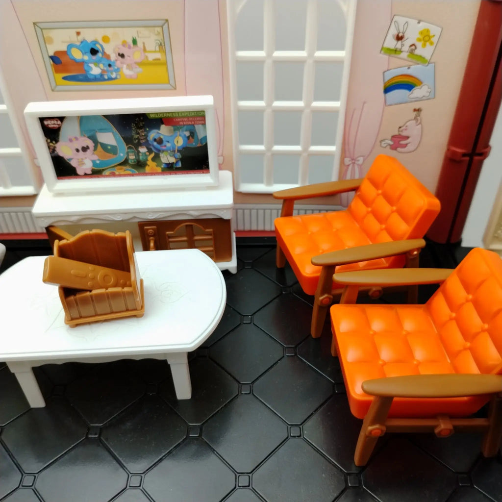 Mini supermarket shopping games dollhouse furniture accessories Intellectual education toys for kid family interaction toys