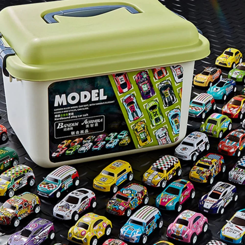 Toy Car Alloy Car Children Boy Baby Pull Back Car Gift Educational Set Mini Model Diecast Cars Kit Toys for Boys Birthday Gifts