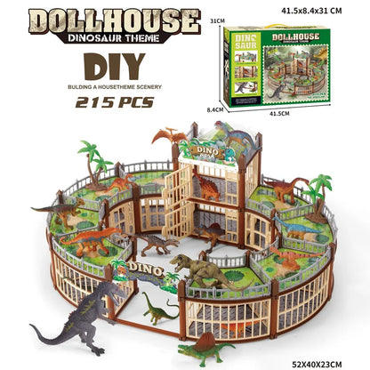 New DIY Dinosaur Park Model Children's Simulated Animal Toys Boys Educational Assembly Model Toys Birthday Gifts