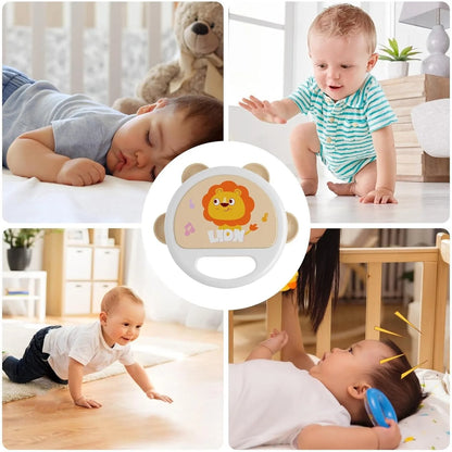 Baby Hand Drum Toys Montessori Musical Instruments Tambourine for Toddlers 1-3 Early Learning Percussion Music Toy